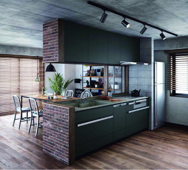 クリナップ セントロ 2550 I型 B-Style 基本プラン 06クラス 除菌付食洗機 洗エールレンジフード セラミックワークトップ