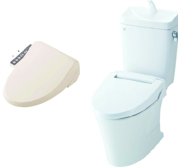 LIXIL アメージュ ﾊｲﾊﾟｰｷﾗﾐｯｸ BC-Z30S/DT-Z380　手洗有　床排水 便座：シャワートイレ 脱臭無 CW-RG1　（RG10）　BN8　オフホワイト